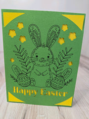 Card HAPPY EASTER notecard blank inside sentiments