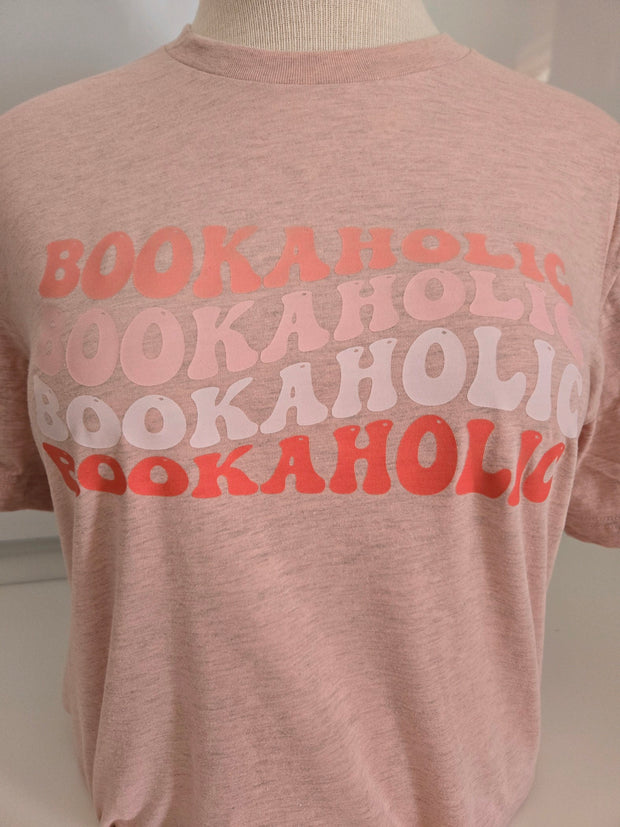 T-Shirt  BOOKAHOLIC Book Lovers Tee tee tshirt LARGE