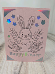 Card HAPPY EASTER notecard blank inside sentiments