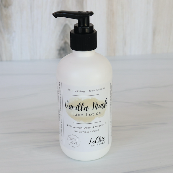 Lotion ~ Vanilla Musk Hand and Body Luxe with pump