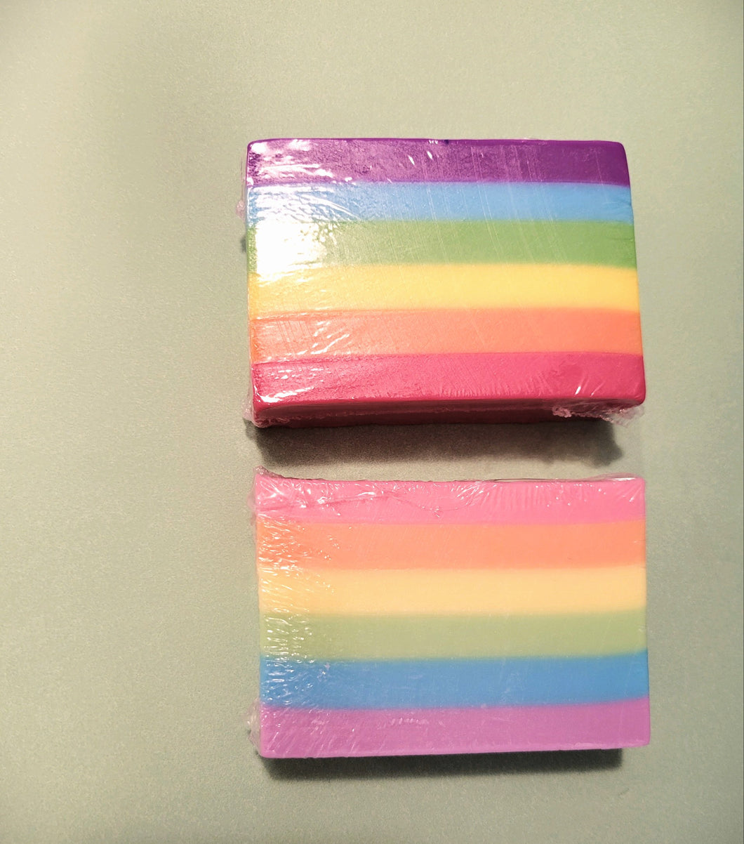Bar Soap ~ Beauty after the Storm Rainbow Stripes