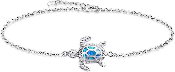 Bracelet / Anklet - Sea Turtle - Sterling Silver 925