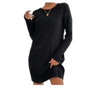 Dress Sweater Round Neck Style Black Size 8/10 Large