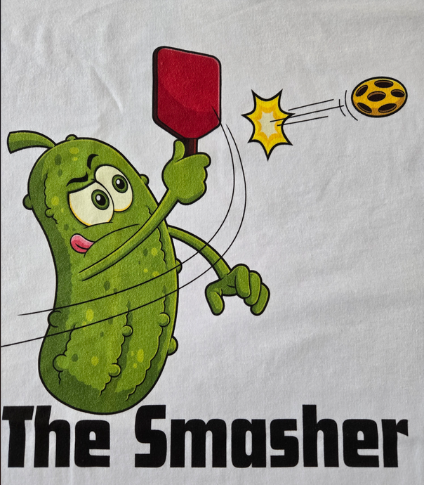 T-Shirt PICKLEBALL The Smasher tshirt Medium, Med, M