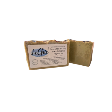 Soap WILDFLOWER MEADOW ~ NATURAL  Bar soap hand and body coconut milk