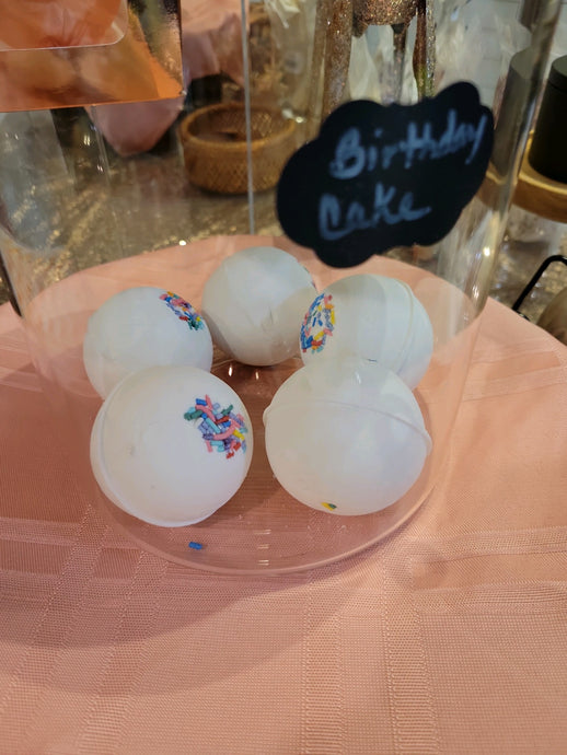 Bath Bomb ~  Birthday Cake Scented Bomb Bath Fizzy with Sprinkles