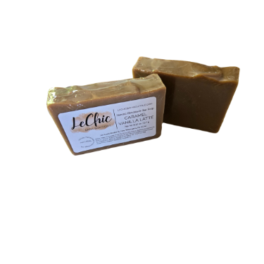 Soap CARAMEL VANILLA LATTE NATURAL GOAT MILK  scented BAR Soap Hand and Body