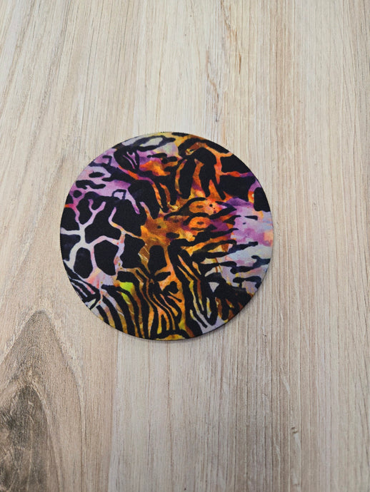 Animal Print - colorful Coaster -  Colorful animal print Cup Holder 4