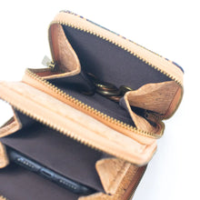 Crossbody Wallet with Phone pocket triple zip - Cork Womens