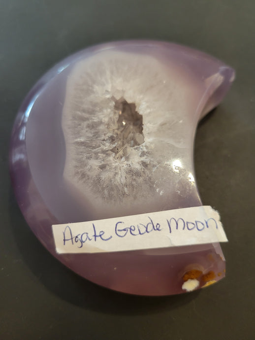Crystal~ Agate Geode Moon