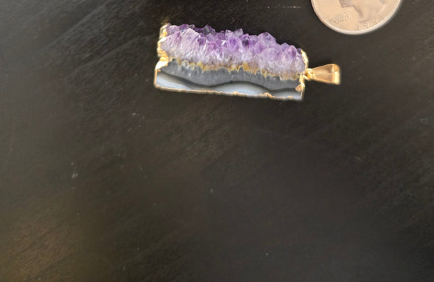 Agate Slice Pendant