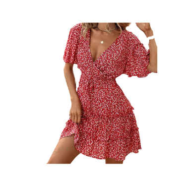 Dress Ditsy Floral Allover RED print