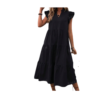 Dress Black smock tiered