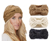 Headband WARM soft headwrap turban knit crochet