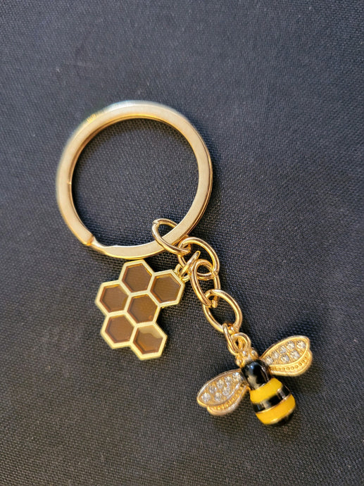 Keychain - Honey Bee keyring charms