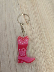 Keychain Cute Fun Pink Key ring friendship gifts girls acrylic