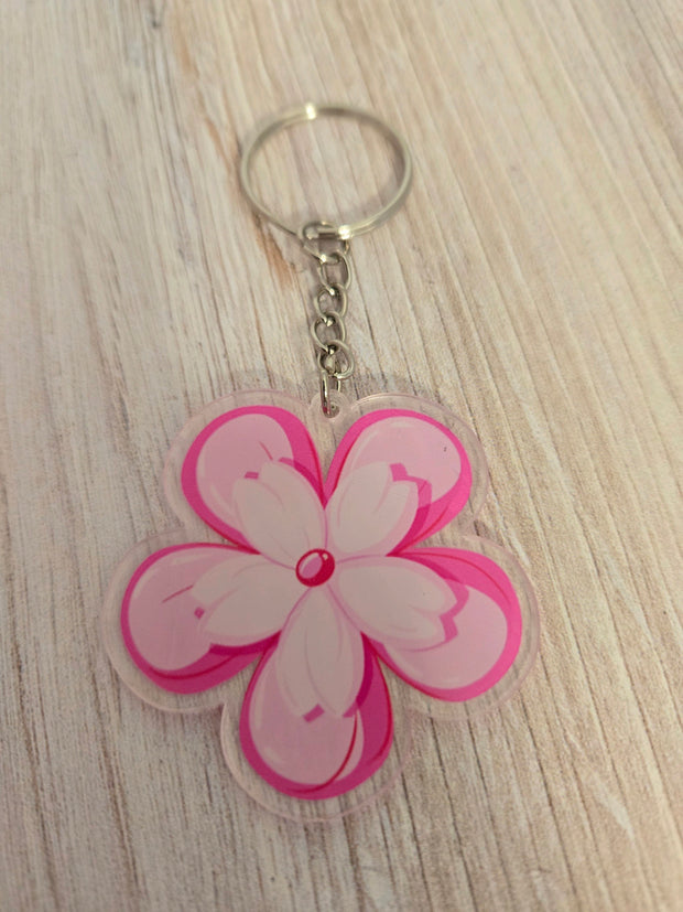 Keychain Cute Fun Pink Key ring friendship gifts girls acrylic