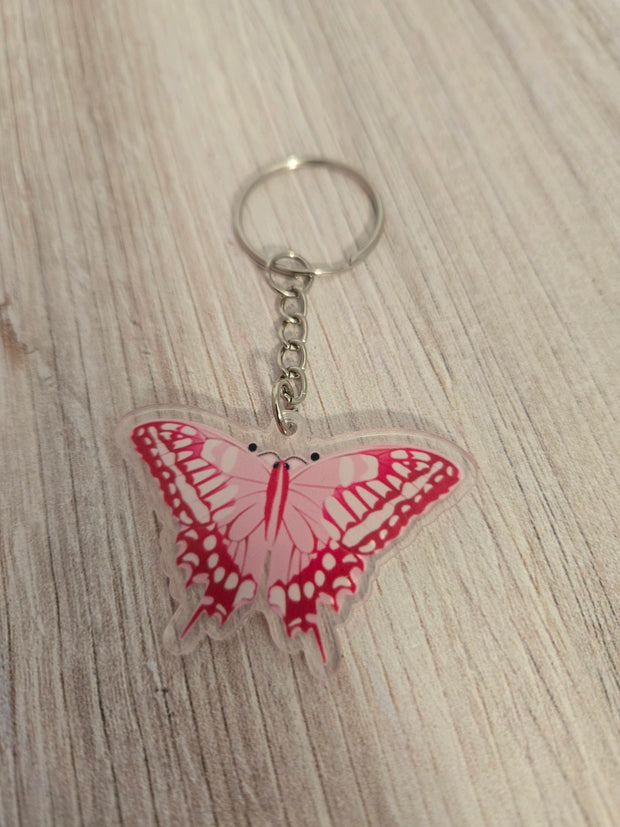 Keychain Cute Fun Pink Key ring friendship gifts girls acrylic