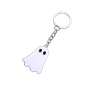 Keychain - HALLOWEEN GHOST Gift  Black White