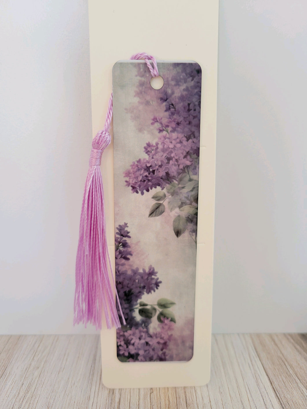LILAC Bookmark Floral Bookmark with tassel colorful Flowers reading