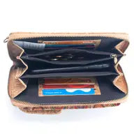 Crossbody Wallet with Phone Pocket - Cork Womens
