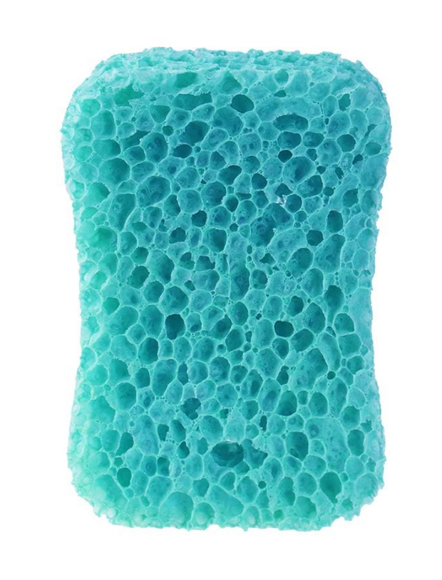 Sponge shower and bath exfoliating or cleaning sponge