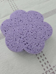 Flower Shaped Sponge  pink purple blue