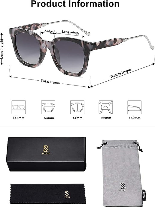 Sunglasses - Black/Tortoise Grey Polarized