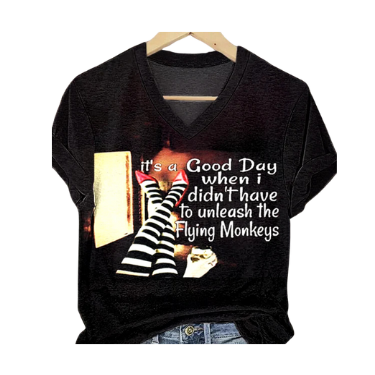 t-shirt Halloween Witch Don't Have to Unleash the Flying Monkeys short sleeve