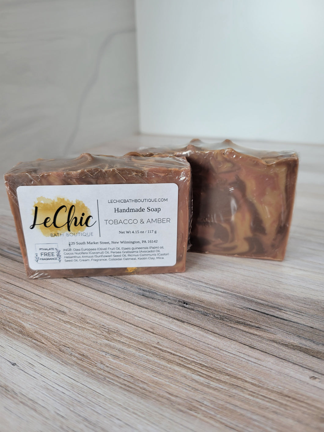 Soap ~ TOBACCO & AMBER scented Bar soap handmade hand & body soap