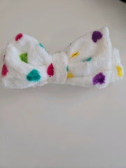 Headband Spa bow hair wrap terry cloth