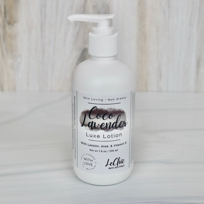 Lotion ~ COCO LAVENDER Hand and Body Luxe with pump