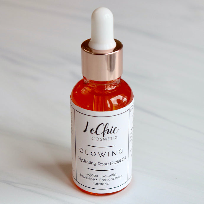 GLOWING Hydrating Rose Facial Oil moisturizer skincare