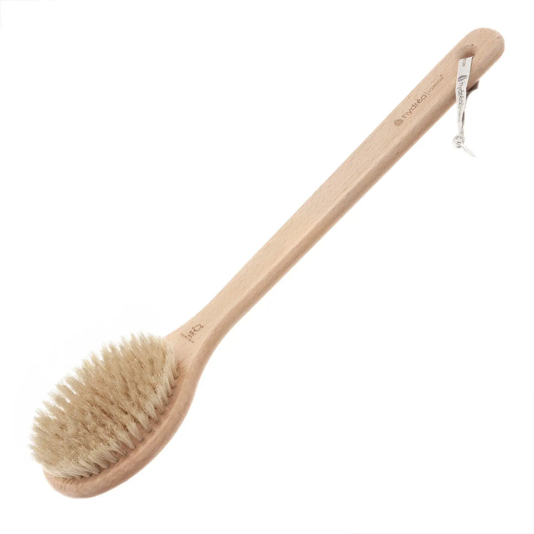 Body Brush - Natural Bristles Long Handle Exfoliating