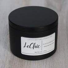 Black Tin Soy Candle ~ Gingerbread