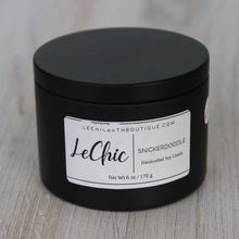 Black Tin Soy Candle ~ Snickerdoodle