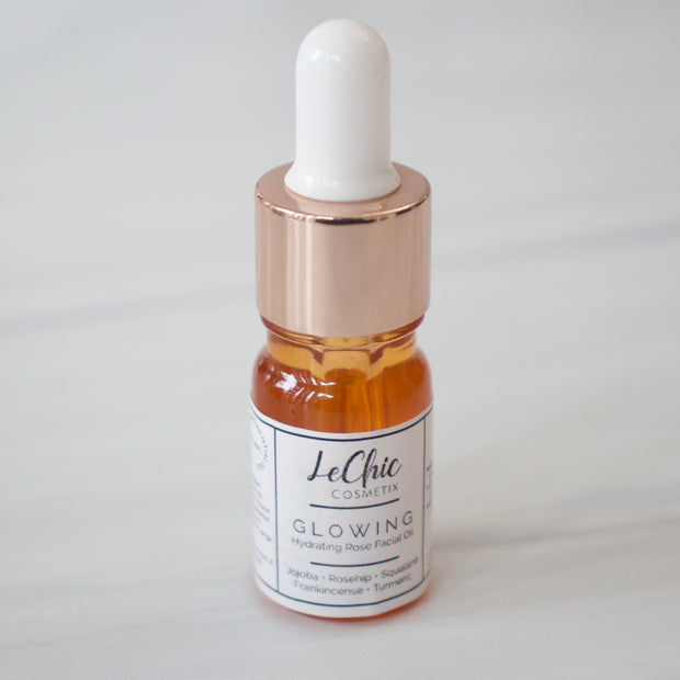 GLOWING Hydrating Rose Facial Oil moisturizer skincare