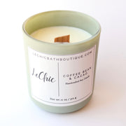 Candle Large Wooden Wick Soy Candle ~ Coffee & Cacao