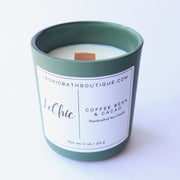 Candle Large Wooden Wick Soy Candle ~ Coffee & Cacao