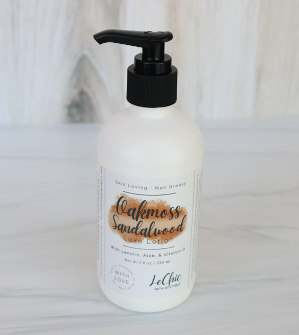 Lotion ~ Oakmoss Sandalwood Hand and Body Luxe with pump
