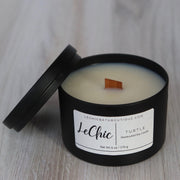 Black Tin Soy Candle ~ Turtle